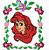 Matriz Bordado Princesas Na Moldura Floral - Imagem 3
