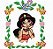 Matriz Bordado Princesas Na Moldura Floral - Imagem 9