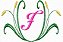 Matriz Bordado Alfabeto Floral 19 - Imagem 6