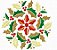 Matriz Bordado Natal Com Folhas - Imagem 1