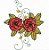 Matriz Bordado Pássaros Com Rosas - Imagem 4