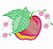 Matriz Bordado Pano De Prato Frutas Com Flores Delicadas - Imagem 8