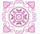 Matriz Bordado Quilt Corações Com Flores - Imagem 5