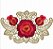 Matriz Bordado Estilo Richelieu Com Rosas - Imagem 1