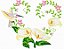 Matriz Bordado Coração Florido Primavera - Imagem 4