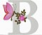 Matriz Bordado Alfabeto A Borboleta E A Rosa - Imagem 2