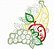 Matriz Bordado Aplique Salada De Frutas - Imagem 2