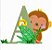 Matriz Bordado Alfabeto Infantil Macaquinho - Imagem 1