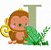 Matriz Bordado Alfabeto Infantil Macaquinho - Imagem 9