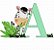 Matriz Bordado Alfabeto Infantil Zebrinha - Imagem 1