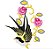 Matriz Bordado Beija-flor com Rosas - Imagem 6