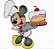 Matriz Bordado Semaninha Mickey E Minnie Na Cozinha Rippled - Imagem 4