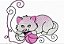 Matriz Bordado Gatinho Brincando Com Novelo - Imagem 10