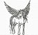 Matriz Bordado Cavalo Alado - Pegasus - Imagem 5