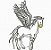 Matriz Bordado Cavalo Alado - Pegasus - Imagem 3
