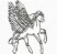 Matriz Bordado Cavalo Alado - Pegasus - Imagem 2