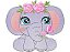 Matriz Bordado Lindas Animais Com Rosas - Imagem 2