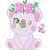 Matriz Bordado Lindas Animais Com Rosas - Imagem 9