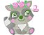 Matriz Bordado Lindas Animais Com Rosas - Imagem 4