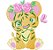 Matriz Bordado Lindas Animais Com Rosas - Imagem 7