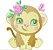 Matriz Bordado Lindas Animais Com Rosas - Imagem 5