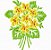 Matriz Bordado Florzinhas Amarelas Lindas - Imagem 1