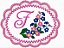 Matriz Bordado Alfabeto Moldura Linda Com Florzinhas - Imagem 6