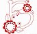 Matriz Bordado Alfabeto Florzinhas Redwork - Imagem 2