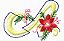 Matriz Bordado Alfabeto Natal Com Flor - Imagem 1