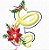 Matriz Bordado Alfabeto Natal Com Flor - Imagem 3