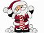 Matriz Bordado Natal Papai Noel Feliz - Imagem 3