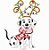 Matriz Bordado Natal Cachorrinho Dalmata Feliz - Imagem 1
