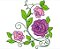 Matriz Bordado Rosas Roxas Lindas - Imagem 10