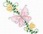 Matriz Bordado Borboleta Com Flores Rippled - Imagem 9