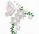 Matriz Bordado Borboleta Com Flores Rippled - Imagem 2