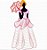 Matriz Bordado Lindas Damas Silhueta Rippled - Imagem 6