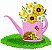 Matriz Bordado Regador Com Lindas Flores - Imagem 1