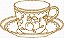 Matriz Bordado Porcelanas Douradas Contorno - Imagem 4