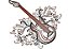 Matriz Bordado Instrumentos Musicais Rippled - Imagem 1