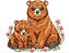 Matriz Bordado Animais Mamãe E Bebê - Imagem 5