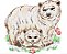 Matriz Bordado Animais Mamãe E Bebê - Imagem 8