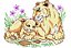 Matriz Bordado Animais Mamãe E Bebê - Imagem 3