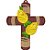 Matriz Bordado Lindos Crucifixos Com Flores - Imagem 3