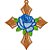 Matriz Bordado Lindos Crucifixos Com Flores - Imagem 6