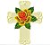 Matriz Bordado Lindos Crucifixos Com Flores - Imagem 7