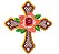 Matriz Bordado Lindos Crucifixos Com Flores - Imagem 9