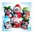 Matriz Bordado Natal Lindo Pinguim Feliz - Imagem 1