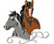 Matriz Bordado Coleção Cavalos Com Arabesco - Imagem 3
