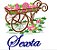 Matriz Bordado Semaninha Carrinho Com Flores - Imagem 7