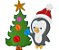 Matriz Bordado Pinguins Brincando No Natal - Imagem 3